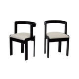 Pair of Gestural Dining Chairs by International Furniture Corp