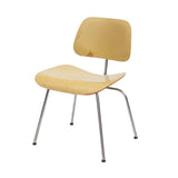 Butter Yellow Herman Miller Eames DCM Chair - Red Aniline Dye Finish beneath #3