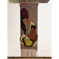 Vintage Fiber Art Woven Wall Hanging