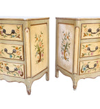 Pair of Handpainted French Provincial Chest Dressers by Ralph Widdicomb for John Widdicomb