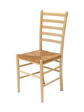 Italian Ladderback Dining Chairs with Woven Rush Seats, S/4