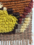 Vintage Fiber Art Woven Wall Hanging