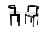 Pair of Gestural Dining Chairs by International Furniture Corp