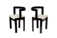 Pair of Gestural Dining Chairs by International Furniture Corp