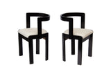 Pair of Gestural Dining Chairs by International Furniture Corp