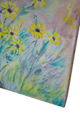 Painting of Daisies or Black Eyed Susans- Floral Bouquet 20" x 24"