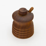 Lidded Salt Cellar in Solid Teak