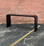 Waterfall Console Table in Black Laminate