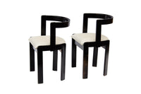 Pair of Gestural Dining Chairs by International Furniture Corp