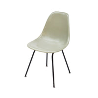 Herman Miller Eames Side Shell Chair in Seafoam Light on Black H Base