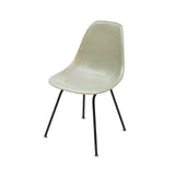 Herman Miller Eames Side Shell Chair in Seafoam Light on Black H Base