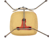 Herman Miller Eames DCM Chair Painted in Butter Yellow - Red Aniline Dye Finish beneath #2