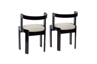 Pair of Gestural Dining Chairs by International Furniture Corp