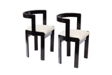 Pair of Gestural Dining Chairs by International Furniture Corp