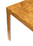 Burlwood Parsons Dining Table with 2 Leaves by Dunbar