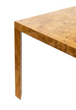 Burlwood Parsons Dining Table with 2 Leaves by Dunbar