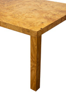 Burlwood Parsons Dining Table with 2 Leaves by Dunbar