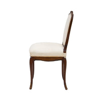 French Style Side Chair with Carved Frame