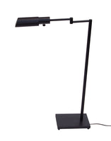 Matte Black Library Style Telescoping Floor Lamp