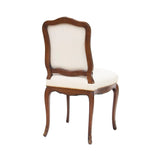 French Style Side Chair with Carved Frame