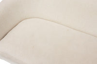 Custom Sofa on Casters in Cream Boucle #2- Two available