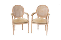 Pair of Italian Made Louis XVI Style Armchairs