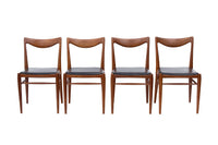 S/4 Norwegian Teak Bambi Dining Chairs