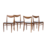 S/4 Norwegian Teak Bambi Dining Chairs