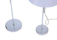 Adjustable Chrome Floor Lamp and Table Lamp Set