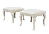 Pair of Ottomans by Sherrill