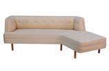 Tufted Angle Arm Sofa after Wormley