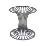 Round Aluminum Tulip Dining Table Base by Woodard